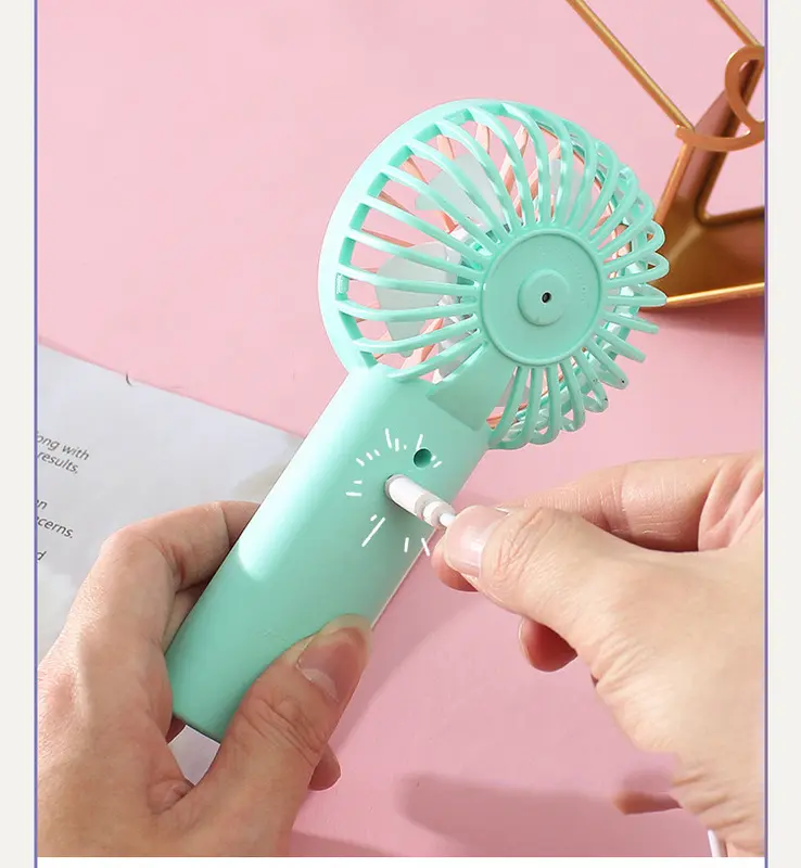 Kipas Angin Tangan Stand Portable | Colorful Jelly Fan | Mini Fan Portable | Kipas Desktop | Kipas Angin Lucu kipas angin kipas angin mini gelas  kipas 3