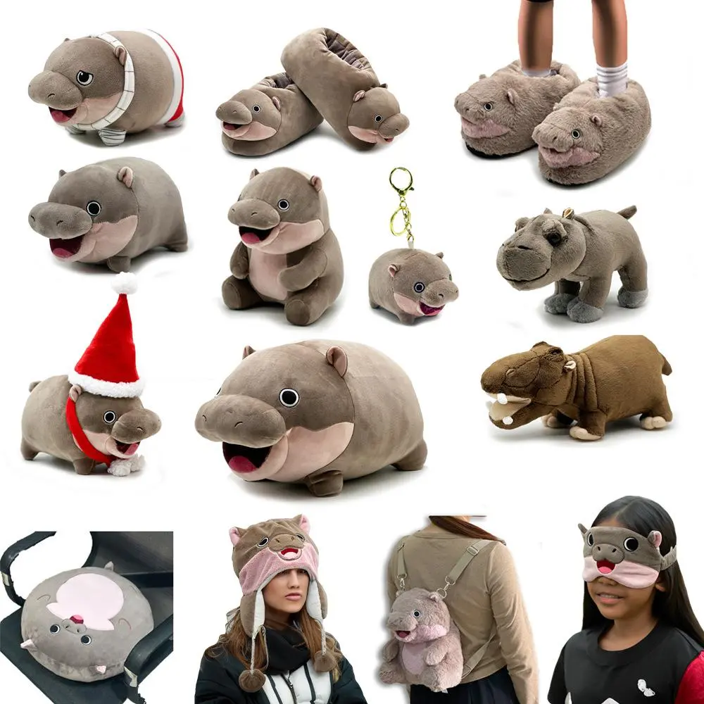 New Moo Deng Plush Thailand Kaqiu Little Hippopotamus Plush Puppet and Doll