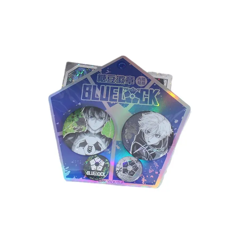 Blue Lock Blue Lock-Blue Prison Restricted Area Small Candy Bar Badge Secondary Element Anime Peripheral Sparkling Badge Brooch