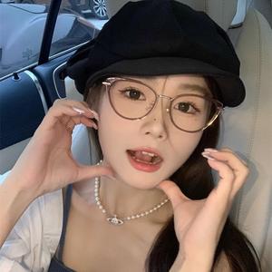 Photochromic Graded Eyeglasses for Woman Men Retro Cat Eye Glasses with 0~400 Myopia Eye Glasses for Nearsighted