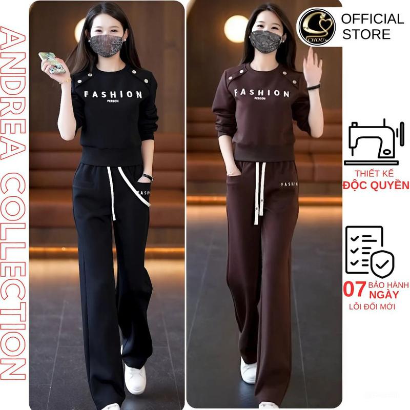 Sét Bộ Nữ Thiết Kế, Bộ Quần Ống Suông Chất Vải Umi Cao Cấp Thích Hợp Mặc ĐI Chơi Đi Du Lịch HB18