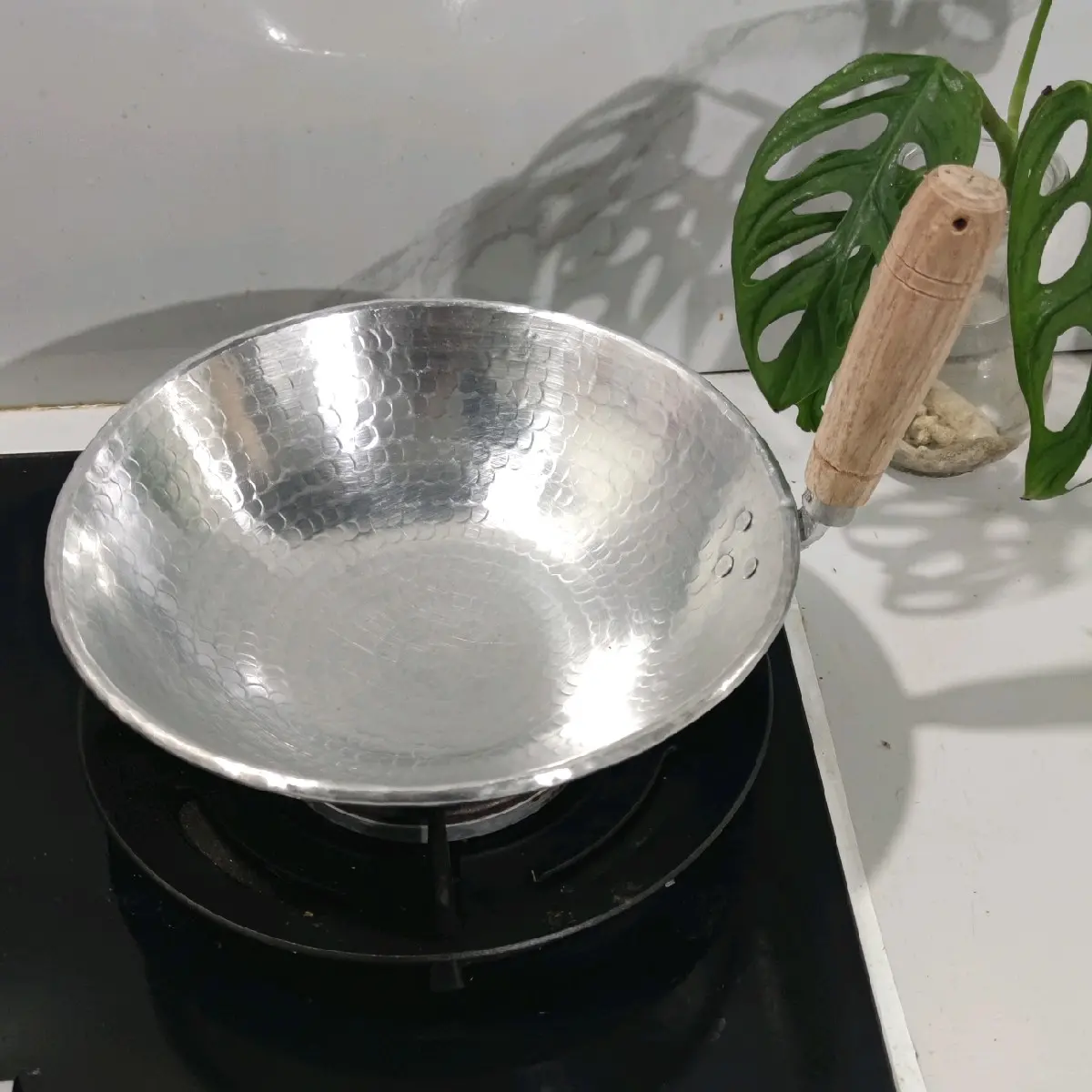 wajan nasi goreng seblak sunduk 26 cm alumunium tempa anti karat anti lengket Alat Dapur Kitchenware