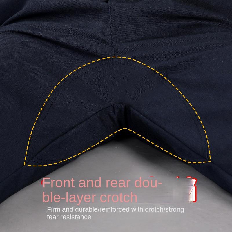 Wear-Resistant Solid Workwear Work Pants Men's Loose Spring and Autumn Welding Welder Labor Protection Clothing Labor Protection Pants Overalls Overalls Menswear Trouser Lingerie Bowling 6