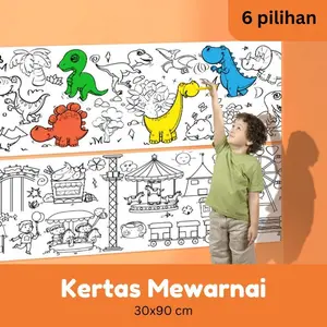 Mainan Edukasi Graffity Coloring Paper / Kertas Mewarnai Jumbo Anak / Coloring Roll Paper