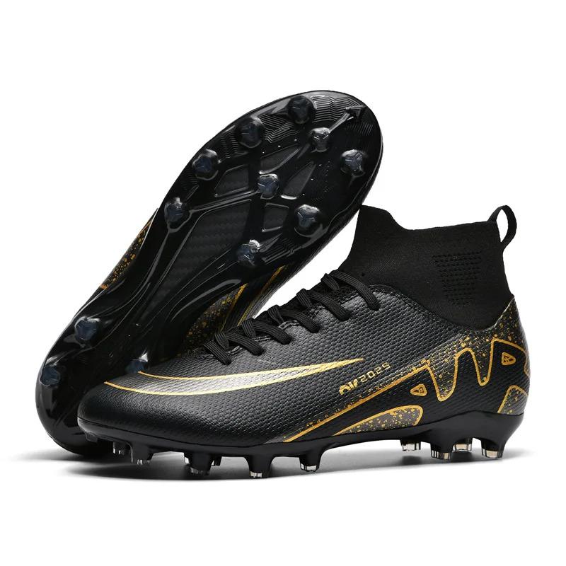 High Top Football Boots FG AG Adult Youth Professional Training Football Shoes Fashionable Trendy Lightweight Anti Slip Sneaker 4