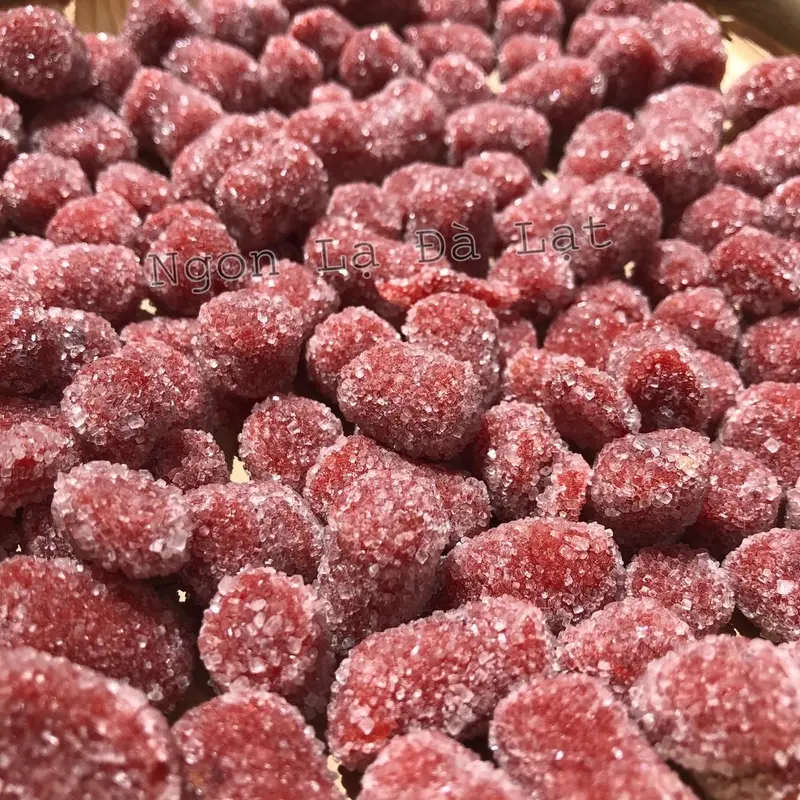 kẹo 3 vị dâu tây , dâu tằm , me cay hộp 500gr Snack Candy Ăn Vặt Thức Ăn 2