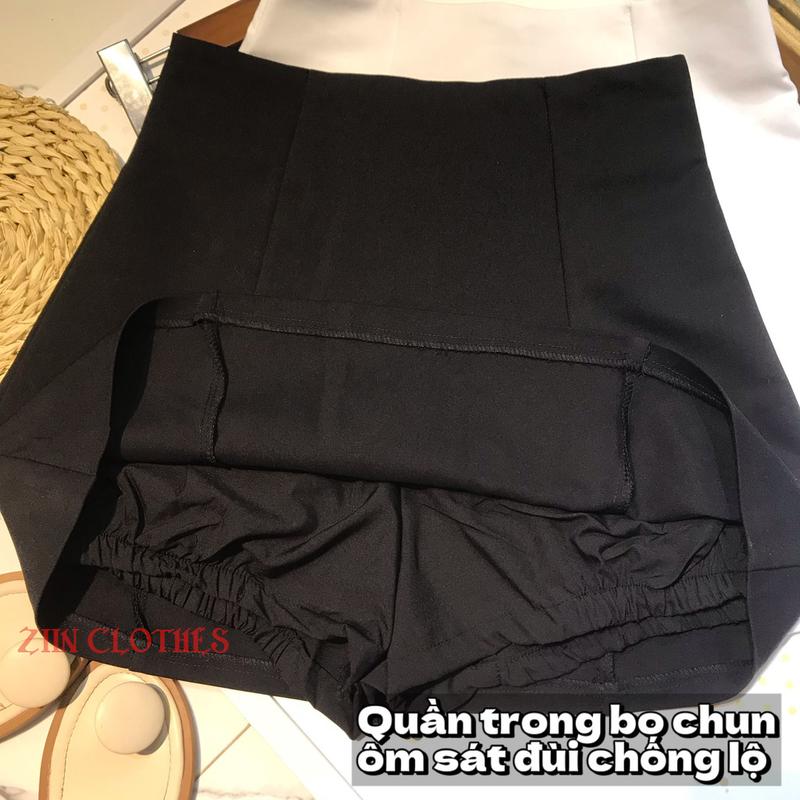 Chân Váy Con Ong Dáng A Xoè Phồng Cạp Lưng Cao BIG SIZE Chất Kaki Mềm Cao Cấp Lên From Xinh Nữ Women Kem 4