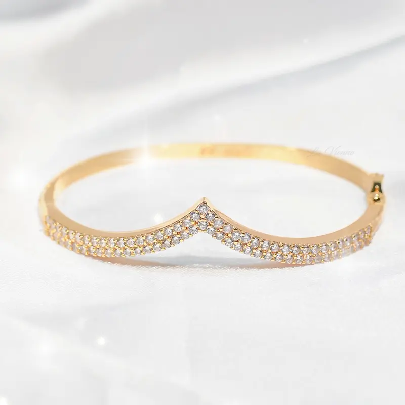[ Beli 2 Produk Apapun Gratis 1 ] La Vienne - Florence - Gelang Bangle Titanium Wanita Anti Karat Aesthetic - Perhiasan Perempuan Elegan Mewah 1