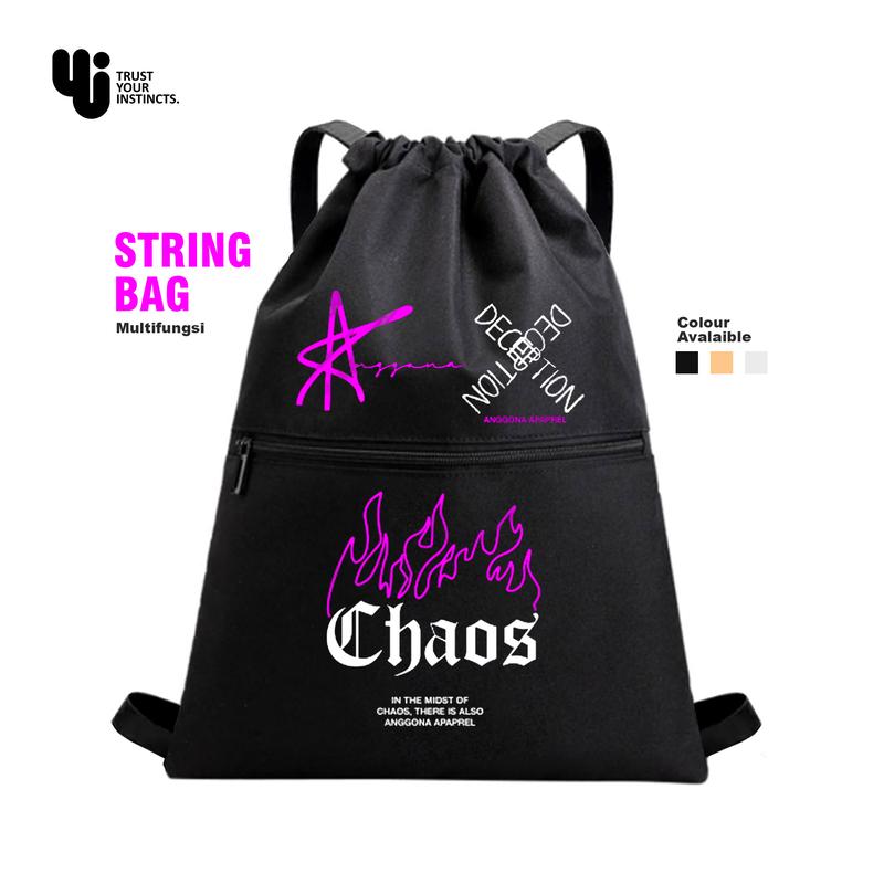Tas Ransel Serut string bag Gendong Multifungsi 0