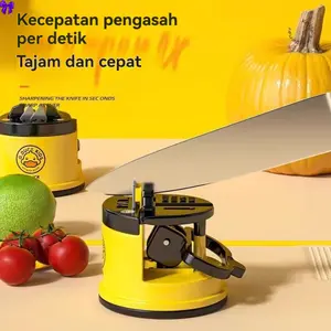 New Alat Pengasah Pisau / Gunting Dengan Suction Pad Bentuk Bebek Warna Kuning