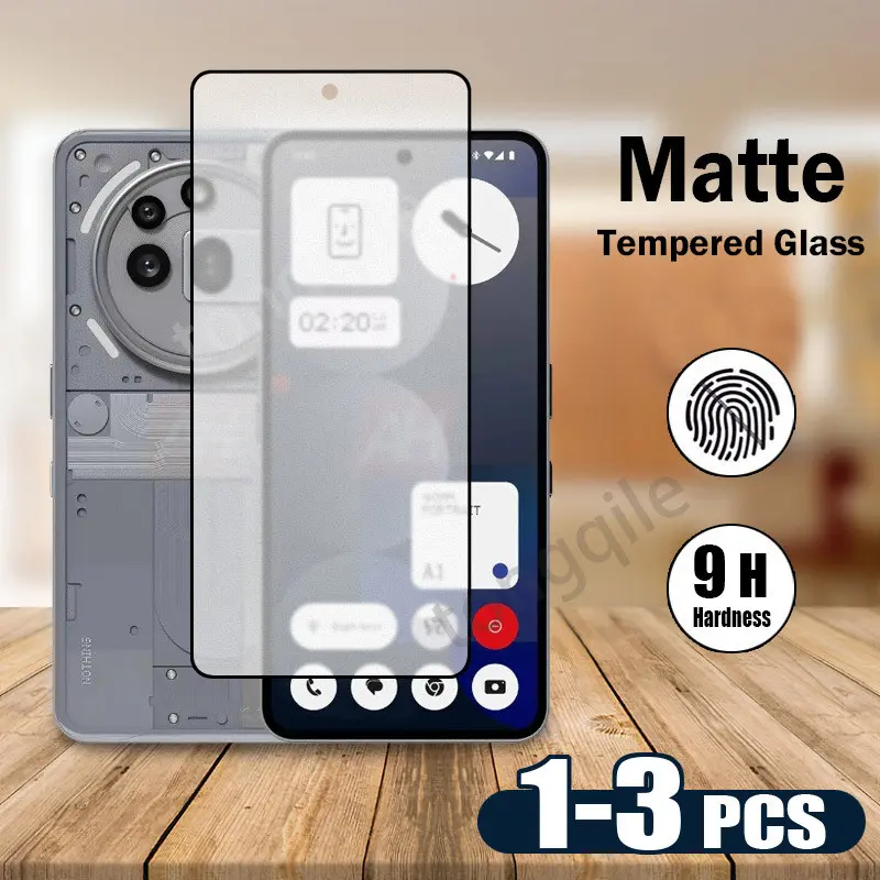 Matte Tempered Glass For Nothing Phone (3a) Pro 3a 3aPro Phone3a 5G 2025 Frosted Anti Fingerprint Screen Protector Cover Film Protective Glass Anti Scratch 9H Hardness