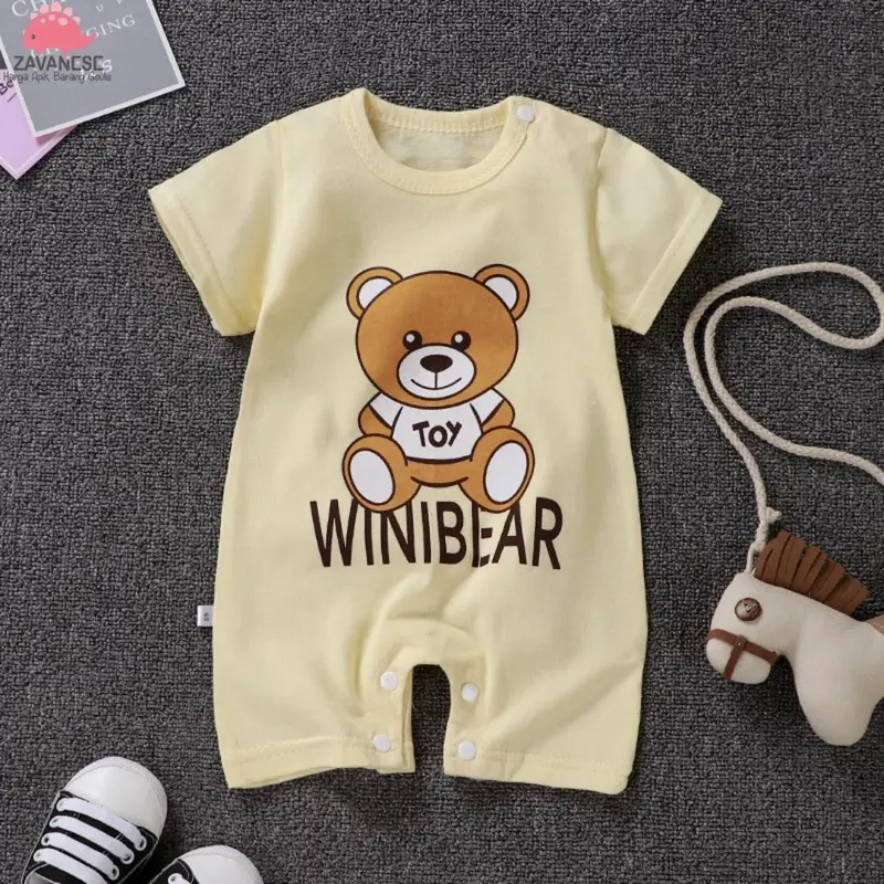 ZAVANESE SETELAN BAJU BAYI JUMPER IMPORT BB002 Katun Perempuan Lengan Cewek 6