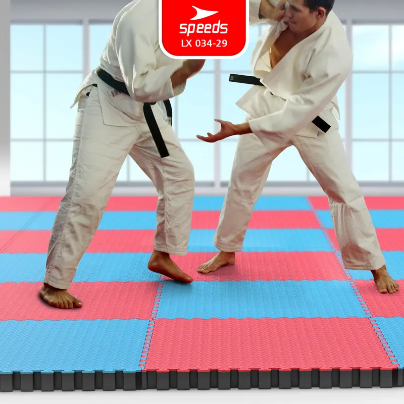 SPEEDS Matras Takewondo Tebal Bela Diri Eva Puzzle Karate Mat 5cm Muaythai Karate Matras Evamat Bela 034-29 3