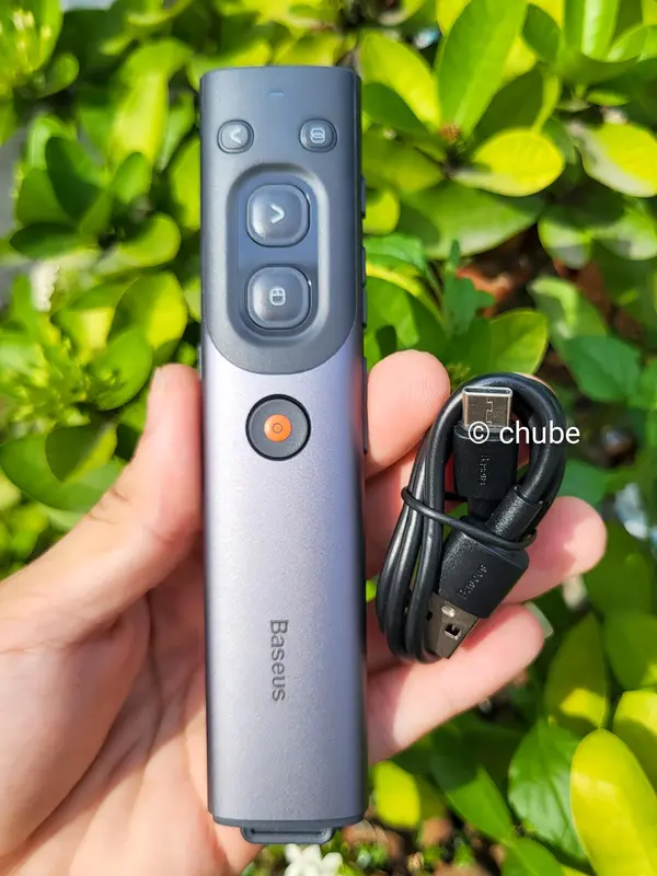 Bút Laser trình chiếu Baseus Orange Dot Wireless Preseᵰter Series 5
