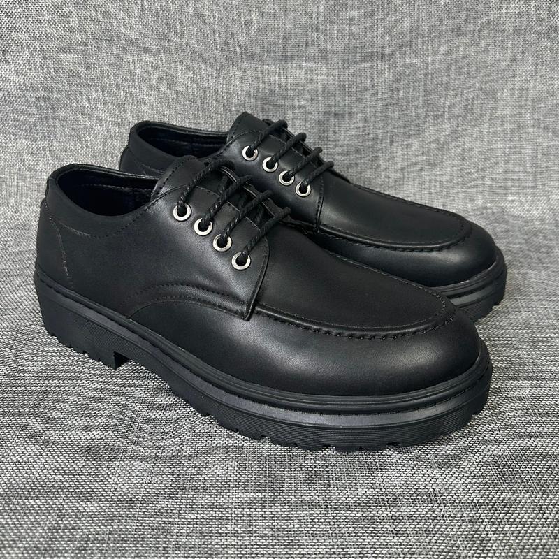 Giày Chunky derby nam công sở da cao cấp, giày tây nam buộc dây
