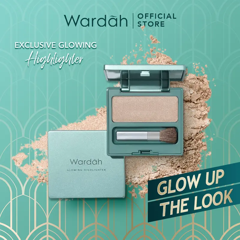 WARDAH Exclusive Glowing Highlighter - Memberikan Efek Glowing Yang Intense - Tekstur Creamy dengan Shimmer yang Halus - Tahan Lama Hingga 8 Jam dengan Hasil Akhir Natural - Makeup 4