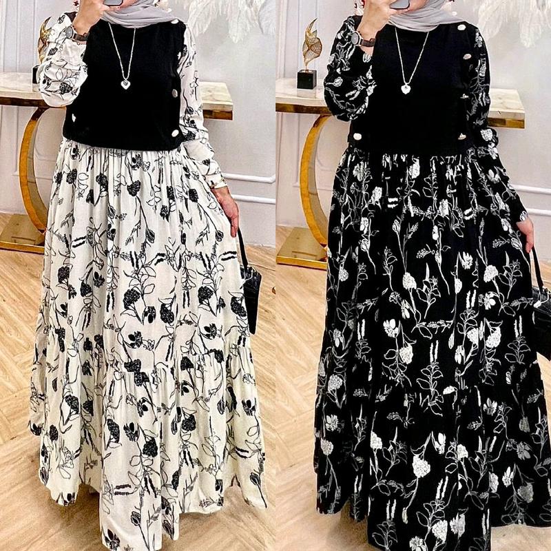 Gamis rajut impoert Premium Bunga 0