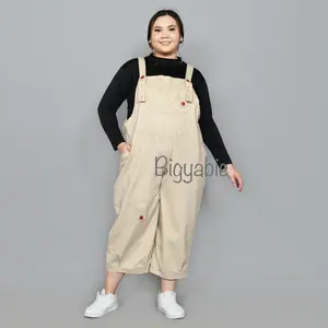 Airi Jumpsuit  Wanita Ukuran Standar Dan Jumbo Bahan Twil