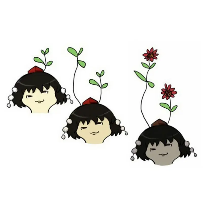 HPDA hairpin sepucuk daun tunas tauge sporut hick jepit rambut cosplay 2