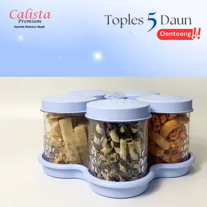 [CALISTA] [FREE BOX] TOPLES Lima Daun Oentoeng Toples Lebaran Murah