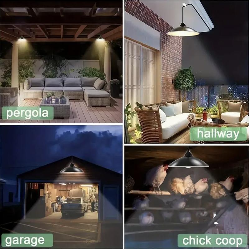 Solar Powered Outdoor LED Light, Waterproof Solar Lights with Remote Control, Outdoor Decorative Light for Garden Patio Yard Deck Fence Garage 6