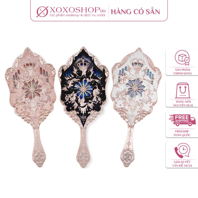 Gương cầm tay Little Angel Flower Knows - style cổ điển Châu Âu