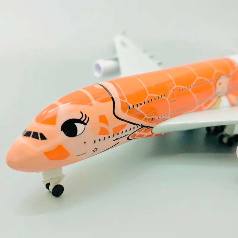 Máy Bay Mô Hình Airbus A380-800 ANA Flying Honu 20cm 1