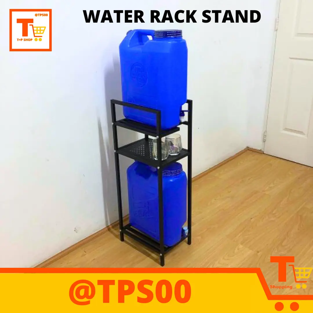 DISASSEMBLE WATER GALLON RACK/WATER RACK STAND WITH ADDITIONAL LAYER ...