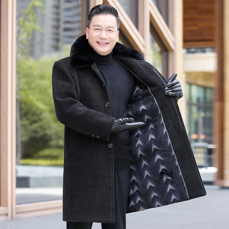  Áo khoác dạ măng tô nam AK294 - Menswear Nhung Jacket 