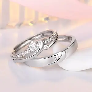 Cincin Couple S925 F Pernikahan Pertunangan Ulang tahun
