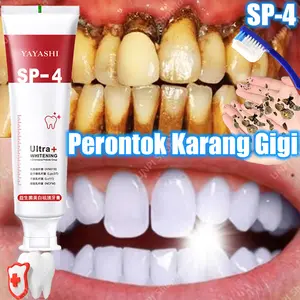 Pasta Pemutih Gigi SP-4 Probiotik - Memutihkan Gigi Kuning - Penghilang Tartar - Mencerahkan Gigi 120 gr Esensi Perawatan Gigi