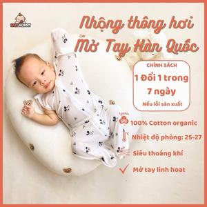 Nhộng Chũn cho bé nhộng chũn thông hơi Tơ Tằm mở tay giúp bé ngủ ngon công nghệ AIRMESH siêu mỏng