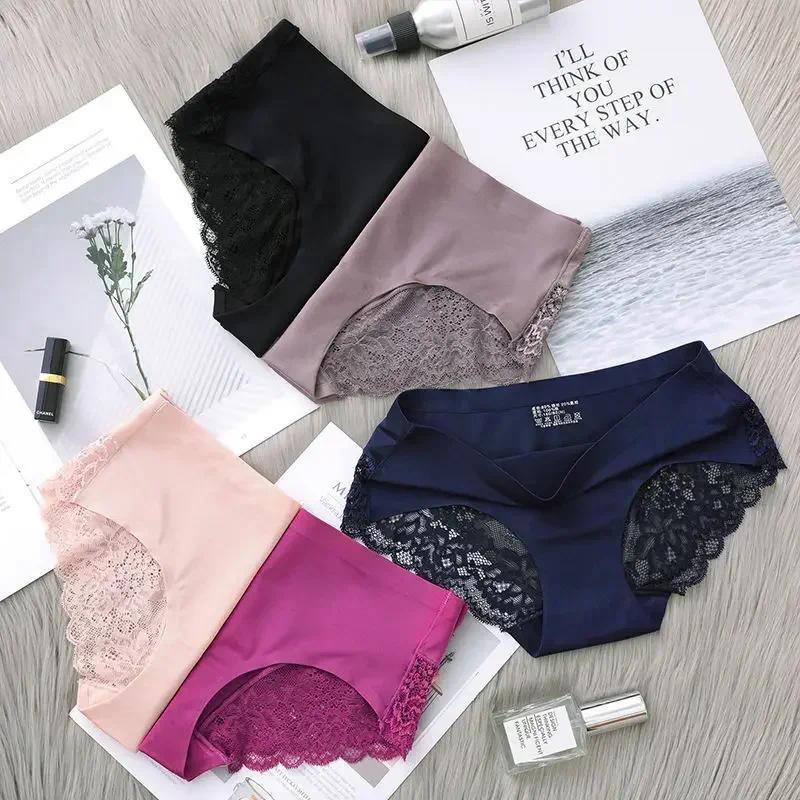 Product Introduction of 3PCS  Seamless Women's Hollow Out Panties Underwear Comfortable Breathable Lace Briefs Low Rise Female Sport Panty Soft Lady Lingerie Womenswear Innerwear 18