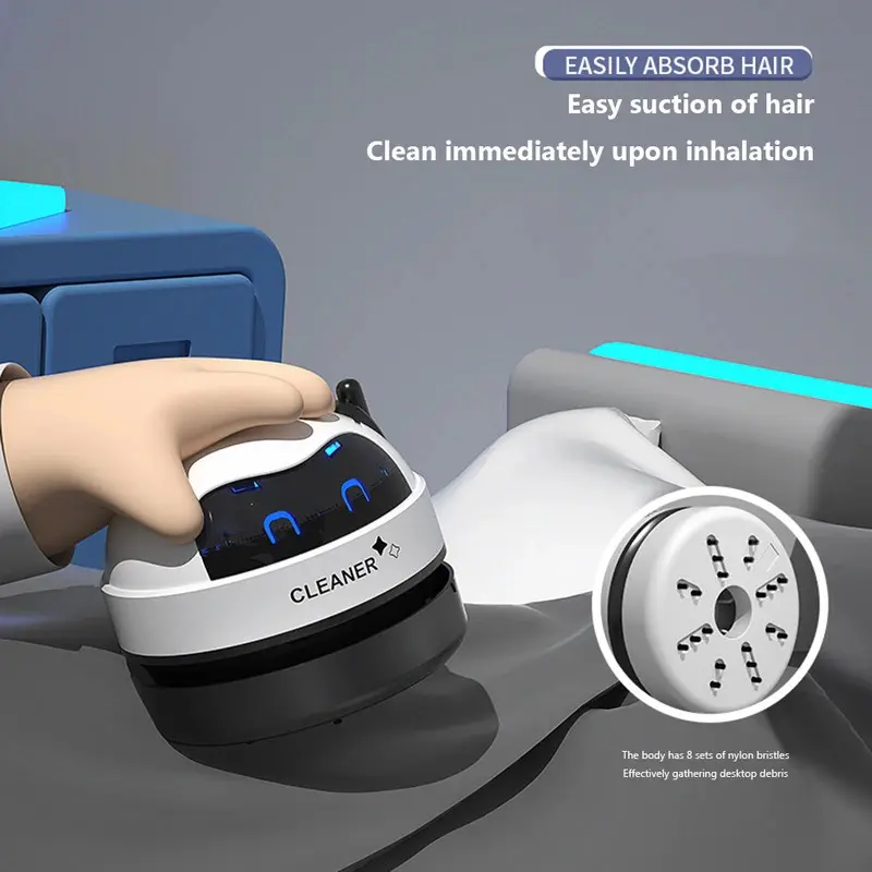 Robot hút bụi, thông minh, để bàn và máy hút bụi tóc trên bàn, kích thước nhỏ, máy hút bụi ô tô, vòi phun Có Thể Tháo Rời Thích hợp để làm sạch tóc thú cưng gia đình, dụng cụ làm sạch 3