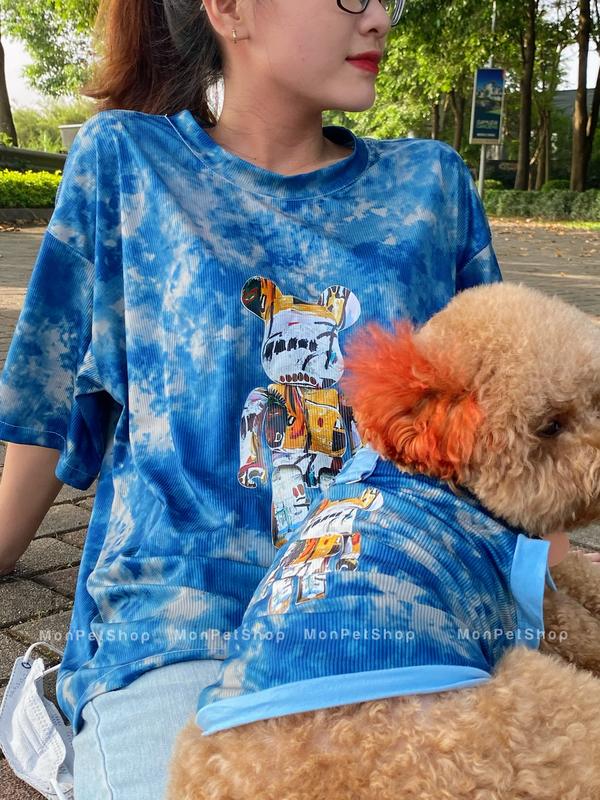 (1 chiếc) Áo đôi thiết kế cho người và thú cưng