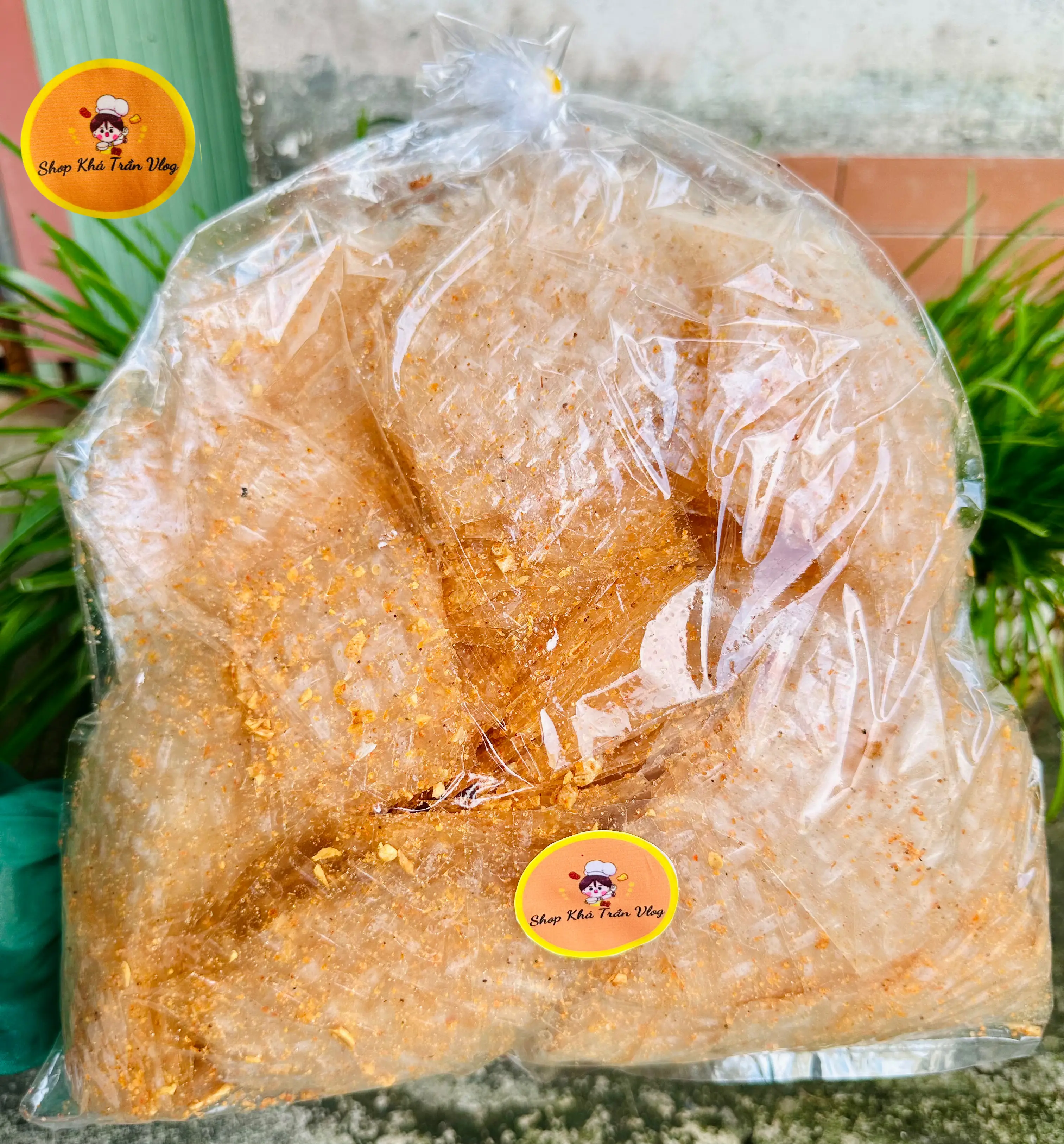 600gr Bánh Tráng Trộn Muối Ruốc Tỏi Phi -  Snack Ăn Vặt Food