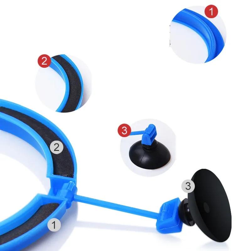 Product Introduction of Aquarium fish tank feed ring floating food tray feeder square circle accessories fish food feeder black suction cup 11