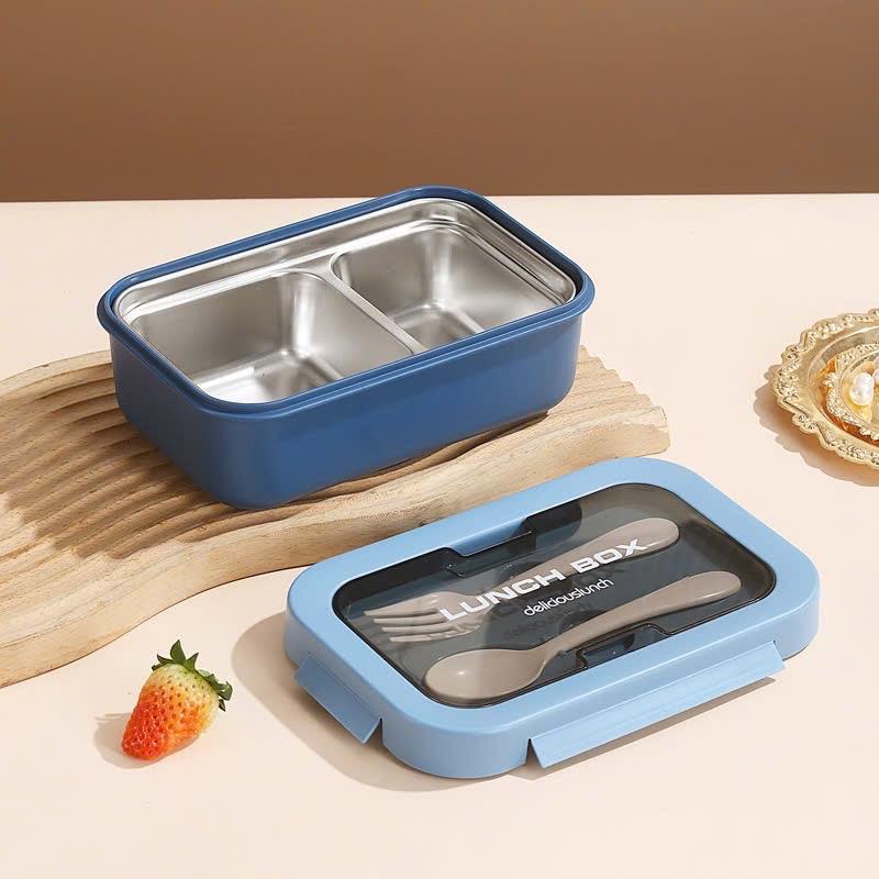 Hộp Đựng Cơm Giữ Nhiệt 2 Ngăn inox 304 không gỉ an toàn, Hộp Đựng Cơm Văn Phòng