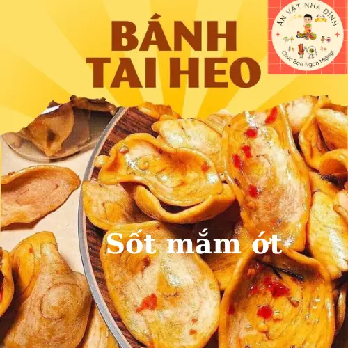 Bánh Tai Heo Mắm Ớt  250G-500G ( món ăn tuổi thơ ) Snack Food banh  snack bánh  vinh snack Ăn Vặt Ăn Vặt Thức Ăn bim tam 2