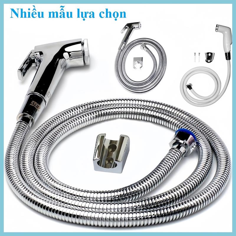 Vòi xịt vệ sinh vòi xịt bồn cầu bộ vòi xịt toilet kèm dây dẫn và đế cài