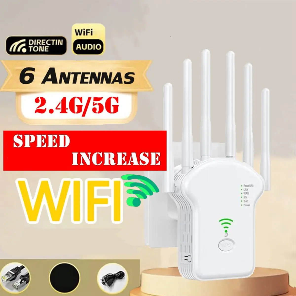 Wifi  Repeater Wireless/Repeater Wifi 6 Antena 300Mbps/300Mbps Nirkabel/Repeater Wiffi 5g/Wi-Fi Extender Router Booster Antena