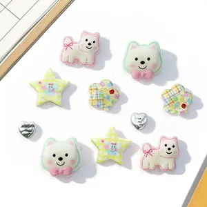 Aksesori sepatu DIY bergaya lucu, dekorasi kartun menggemaskan, cocok untuk berbagai macam aksesori sepatu