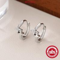 Gambar AGIAO Anting Bintang Empat Sudut Gaya Korea Baru Anting Zircon 5A Mengkilap - Platinum dari A.GIAO.ID Kab. Gresik 3 Tokopedia