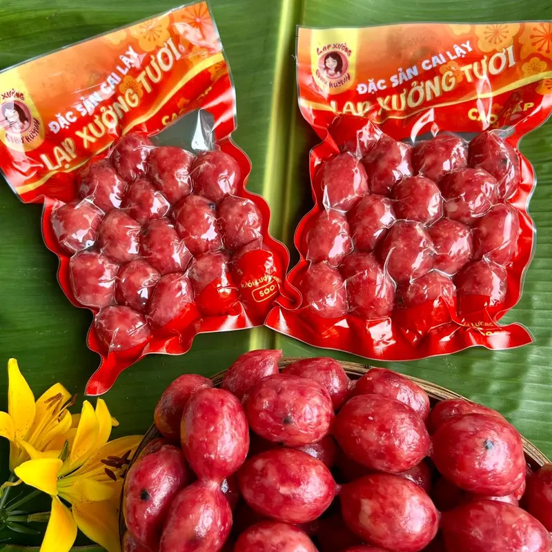 1 KG LẠP XƯỞNG TƯƠI HỒ LÔ Sấy Khô Dẻo 85% Nạc + TẶNG BÁNH PHỒNG SỮA + Đặc Sản Cai Lậy (Tiền Giang), Vị MẶN NGỌT + Đóng Gói Hút Chân Không. Food 3