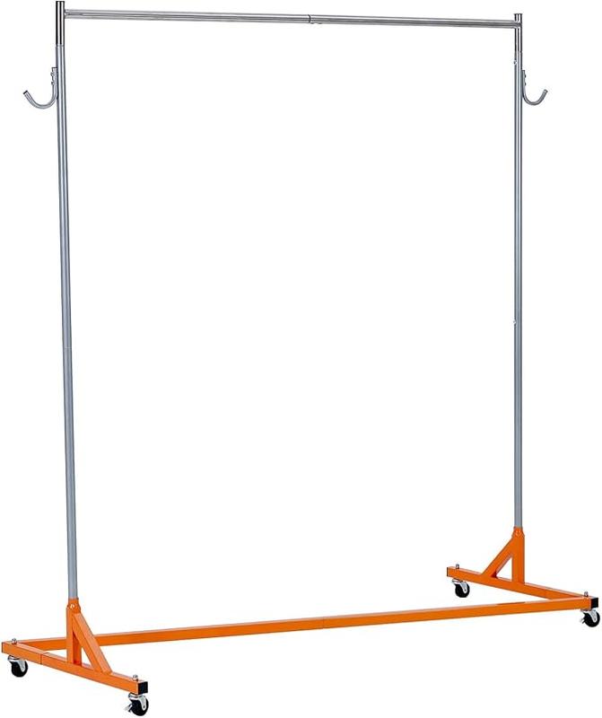 Z Rack 220 LBS Portable Rolling Clothes Rack Heavy Duty Garment Rack ...