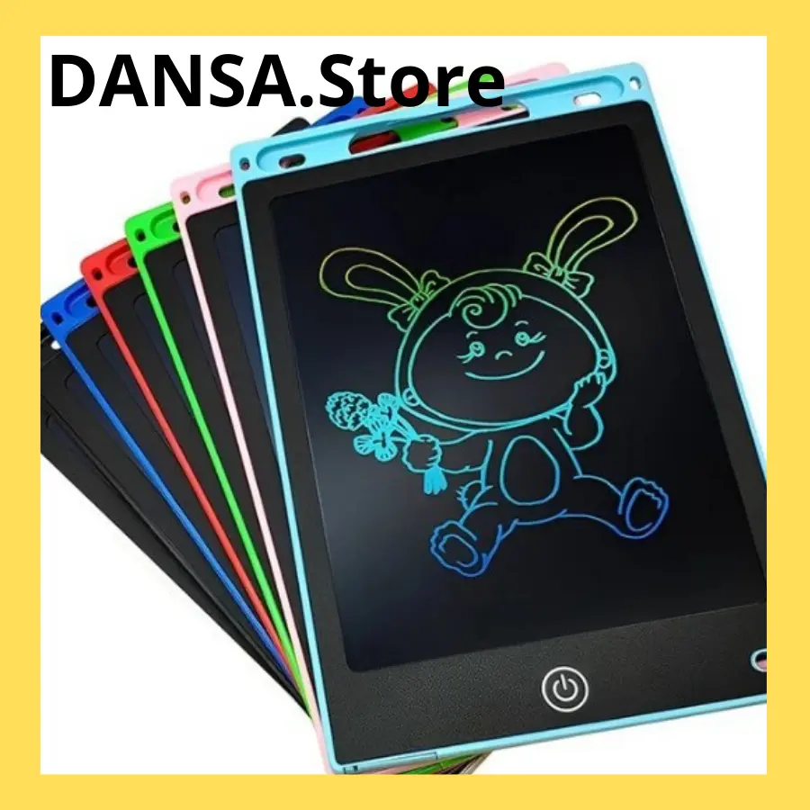 Bảng Viết Thông Minh Đồ Chơi Cho Bé LCD Đa Sắc Tự Xóa 8.5-12 inch Kèm Bút Viết Cho Bé Tập Vẽ Viết
