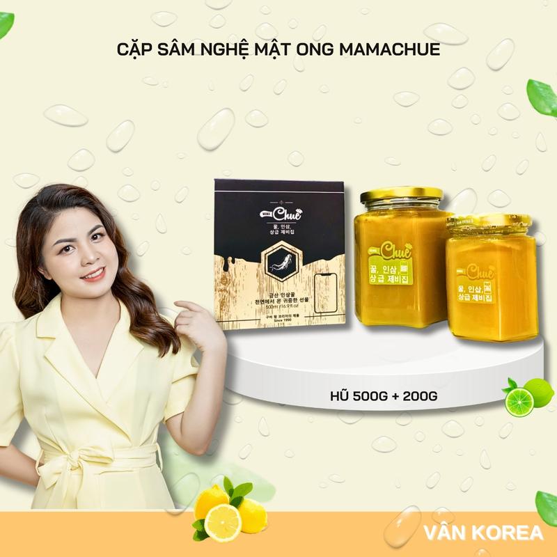 [ Cặp 500g + 200g ] Sâm Nghệ Mật Ong Mamache - Hỗ trợ bổ sung sức khỏe