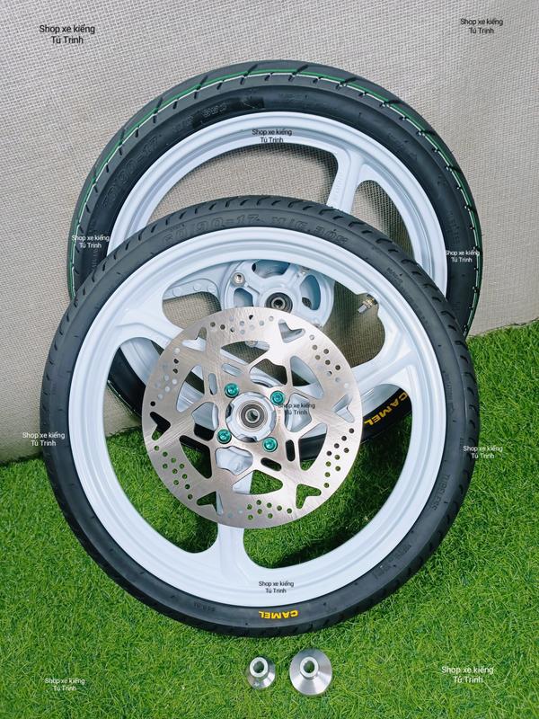 CẶP BÁNH MÂM 3 CÂY GẮN XE WINNER 1.4 1.6 KÈM VỎ CAMEL 60.70 KÈM ĐĨA X1R VỚI ỐC G5 LỤC BẢO  VỚI CỤC CANH