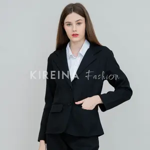 Kireina Blazer Kerja Wanita Formal Model Blazer Bahan Semi Wol Premium Quality Nyaman Digunakan Sehari-hari Size S-5XL