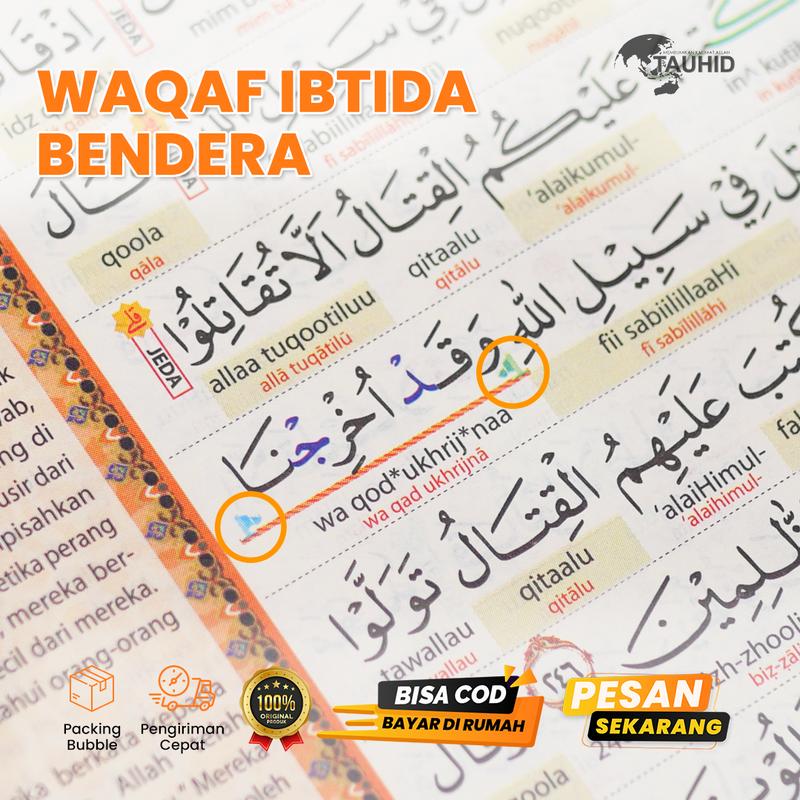 Promo Bundling Duo Latin 4 Code A4 + Iqro QR - Mushaf Alquran Latin dan Terjemahan - Alqosbah 1